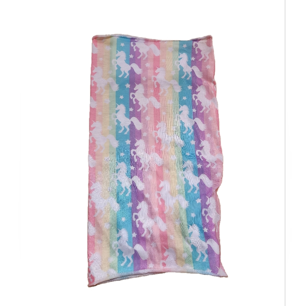 Colorful Unicorn Patterned Face Mask Rave Festival Ski With Mouth Padding